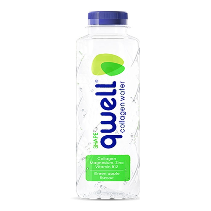 ВОДА С КОЛАГЕН QWELL SHAPE ЗЕЛЕНА ЯБЪЛКА 475 мл. / QWELL COLLAGEN WATER SHAPE GREEN APPLE 475 ml.