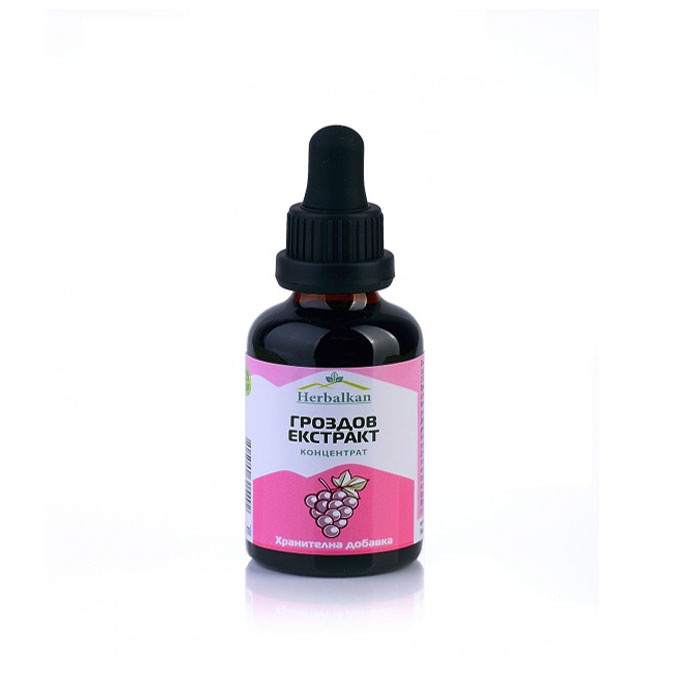 ХЕРБАЛКАН ГРОЗДОВ ЕКСТРАКТ тинктура 50 мл. / HERBALKAN GRAPE EXTRACT tincture 50 ml.