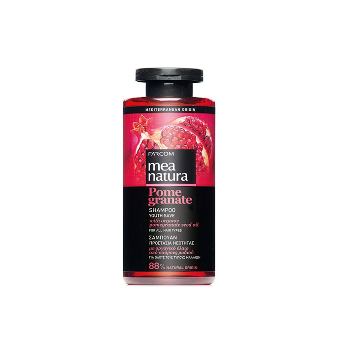 МЕА НАТУРА ШАМПОАН ЗА ВСЕКИ ТИП КОСА С НАР 300 мл / MEA NATURA POMEGRANATE SHAMPOO YOUTH SAVE
