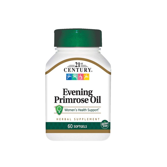 МАСЛО ОТ ВЕЧЕРНА ИГЛИКА софтгел капсули 500 мг. 60 броя / 21ST CENTURY EVENING PRIMROSE OIL capsules 500 mg. 60
