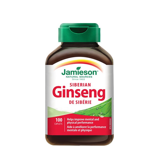 ДЖЕЙМИСЪН СИБИРСКИ ЖЕН ШЕН капсули 650 мг. 100 броя / JAMIESON SIBERIAN GINSENG capsules 650 mg 100