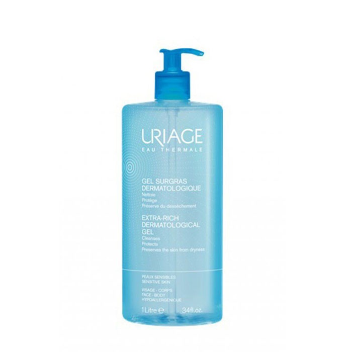 УРИАЖ SURGRAS БОГАТ ПОЧИСТВАЩ ДУШ ГЕЛ 1 л. / URIAGE EXTRA - RICH DERMATOLOGICAL CLEANSER GEL 1 l.