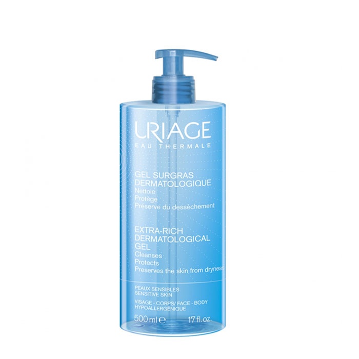 УРИАЖ SURGRAS БОГАТ ПОЧИСТВАЩ ДУШ ГЕЛ 500 мл. / URIAGE EXTRA - RICH DERMATOLOGICAL CLEANSER GEL 500 ml.