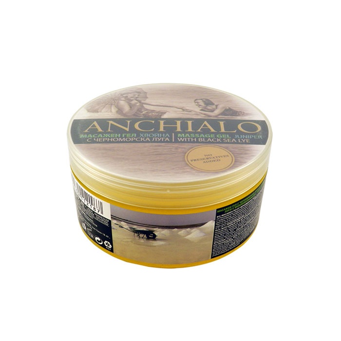 МАСАЖЕН ГЕЛ С ЧЕРНОМОРСКА ЛУГА И ХВОЙНА АНХИАЛО 300 гр. / ANCHIALO MASSAGE GEL JUNIPER WITH BLACK SEA LYE 300 gr.