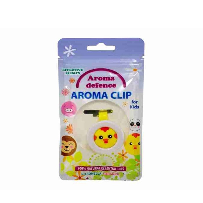 РЕПЕЛЕНТ КЛИПС ЗА ДЕЦА С АРОМАТ НА ЦИТРОНЕЛА И ГЕРАНИОЛ / AROMA DEFENCE CLIP FOR KIDS WITH CITRONELLA &amp; GERANIOL OILS