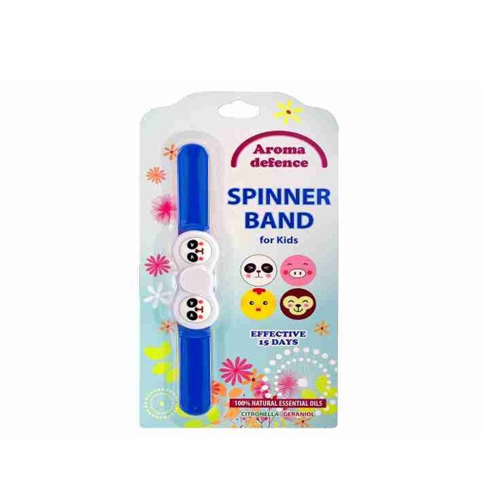 СПИНЪР ГРИВНА ПРОТИВ КОМАРИ ЗА ДЕЦА / AROMA DEFENCE SPINNER BAND FOR KIDS WITH CITRONELLA &amp; GERANIOL OILS