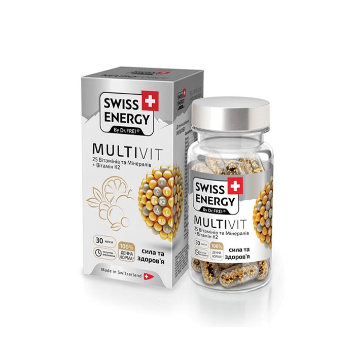 СУИС ЕНЕРДЖИ МУЛТИВИТ капсули 30 броя / SWISS ENERGY MULTIVIT