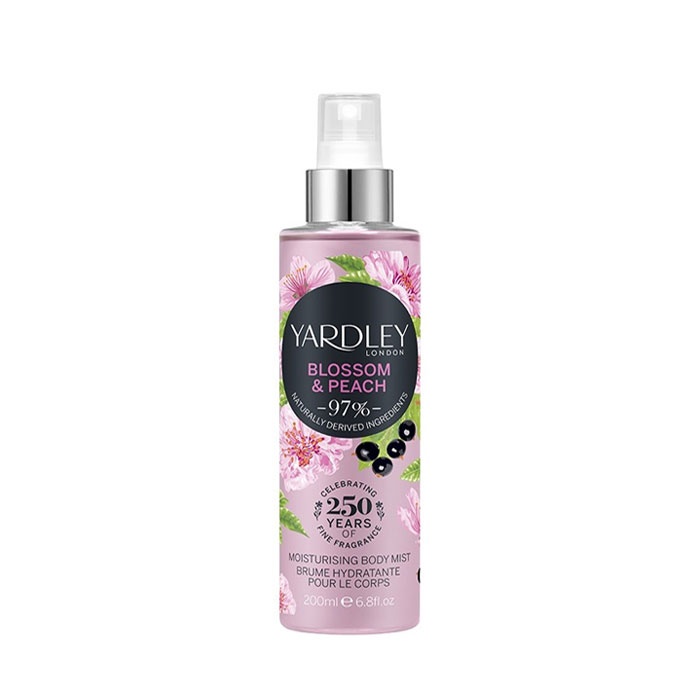 ЧЕРЕШОВ ЦВЯТ И ПРАСКОВА СПРЕЙ - МИСТ ЗА ТЯЛО 200 мл. / YARDLEY LONDON BLOSSOM &amp; PEACH BODY MIST