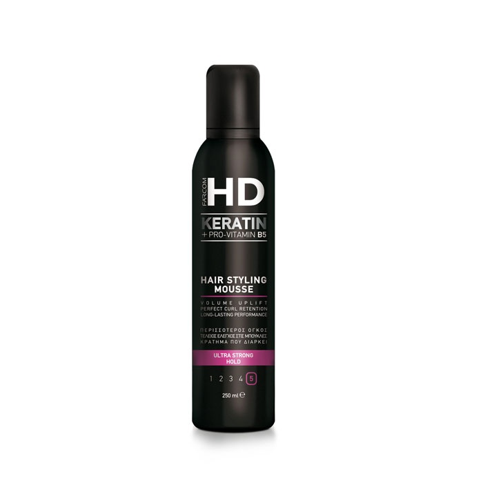 ПАНЯ КОСА HD 250 мл. / FARCOM HD STYLING MOUSSE ULTRA STRONG HOLD