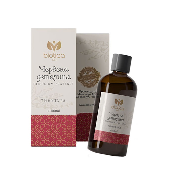 ЧЕРВЕНА ДЕТЕЛИНА тинктура 100 мл. / BIOTICA RED CLOVER