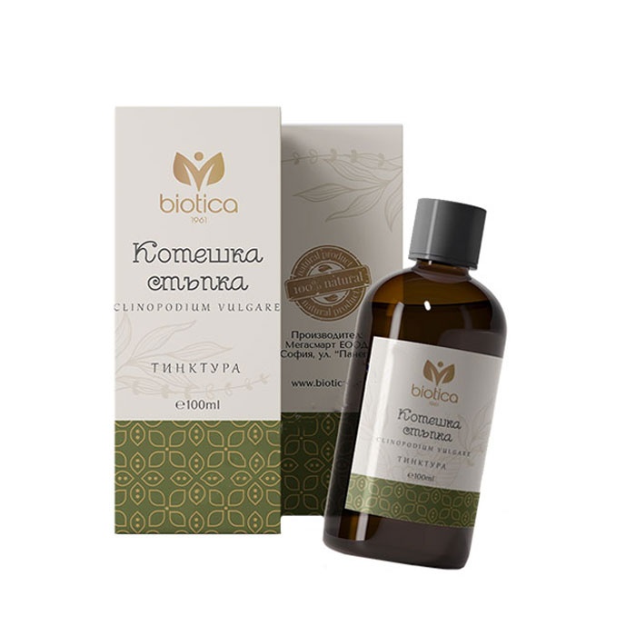 КОТЕШКА СТЪПКА тинктура 100 мл. / BIOTICA CLINOPODIUM VULGARE