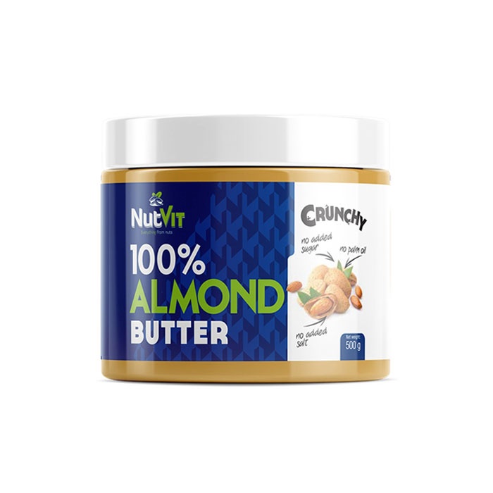 ОСТРОВИТ БАДЕМОВО МАСЛО С ПАРЧЕНЦА 500 гр. / OSTROVIT ALMOND BUTTER CRUNCHY