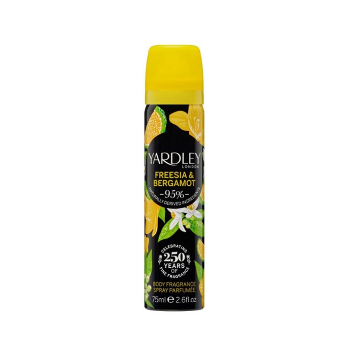 ФРЕЗИЯ И БЕРГАМОТ ДЕЗОДОРАНТ 75 мл. / YARDLEY ENGLISH FREESIA &amp; BERGAMOT BODY FRAGRANCE SPRAY PARFUMEE