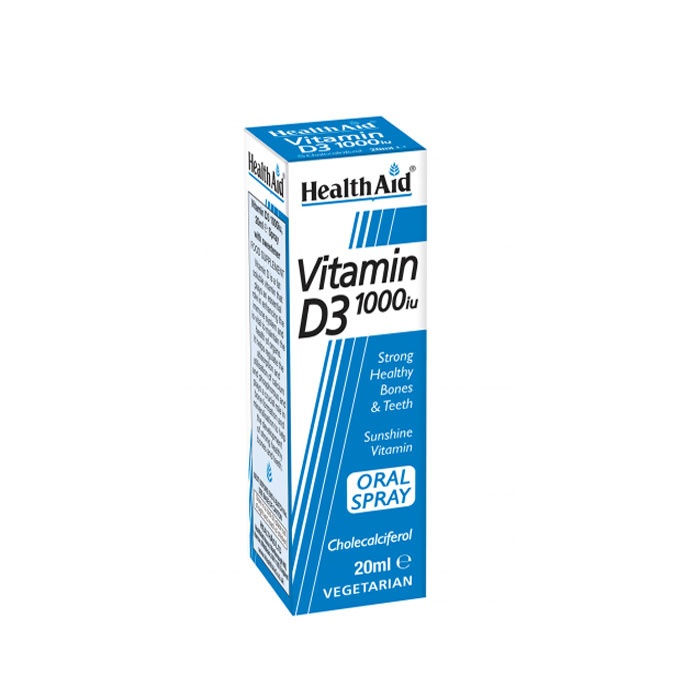 ВИТАМИН D3 спрей 1000 IU 20 мл. / HEALTH AID VITAMIN D3 spray 1000 IU