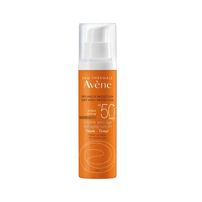АВЕН СЛЪНЦЕЗАЩИТЕН ТОНИРАН АНТИ - ЕЙДЖ КРЕМ ЗА ЛИЦЕ SPF 50+ 50 мл. / AVENE ANTI - AGE TEINTE HIGH PROTECTION FACE CREAM SPF 50+