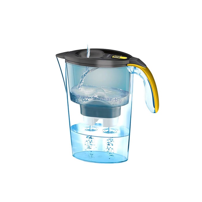 ЛАЙКА ФИЛТРИРАЩА КАНА СТРИЙМ ЛАЙН ЛАЙТ ГРАФИТИ - ЗЛАТНА модел J31BA 2,3 л. / LAIKA STREAM LINE WATER FILTER JUG LIGHT GRAFFITI - GOLD model J31BA