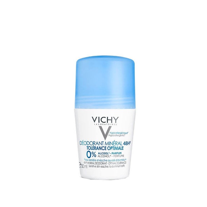 ВИШИ ДЕО РОЛ-ОН MINERAL TOLERANCE OPTIMAL 48 часа 50 мл. / VICHY DEODORANT MINERAL 48 h OPTIMAL TOLERANCE ROLL ON