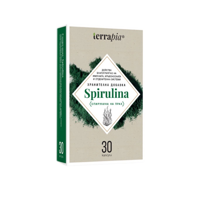 СПИРУЛИНА капсули 30 броя / TERRAPIA SPIRULINA