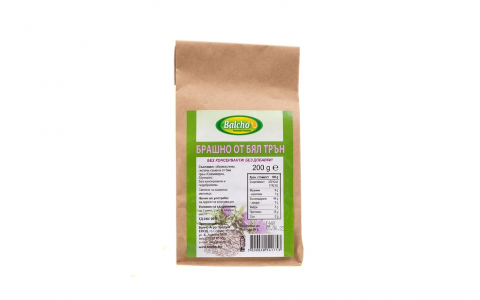 БРАШНО БЯЛ ТРЪН 200 гр. /SILYMARIN FLOUR