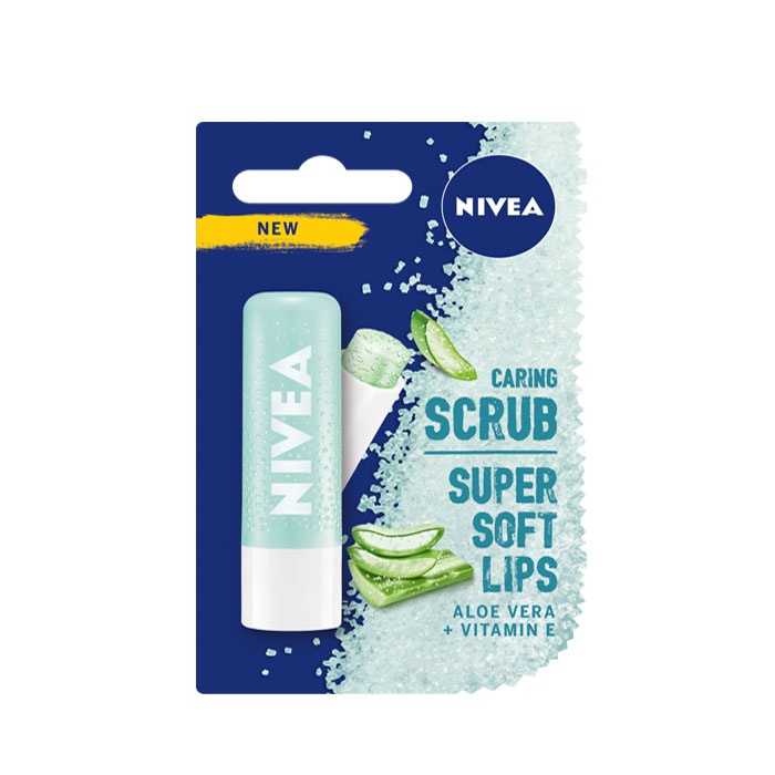 НИВЕА БАЛСАМ ПИЛИНГ ЗА УСТНИ С АЛОЕ ВЕРА 4.8 гр. / NIVEA LIP CARE SCRUB WITH ALOE VERA