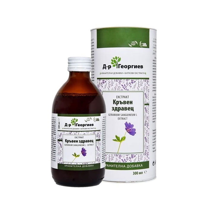 ДР. ГЕОРГИЕВ КРЪВЕН ЗДРАВЕЦ ЕКСТРАКТ 300 мл / DR. GEORGIEV RADIX GERANIUM SANGUINEUM L. EXTRACT