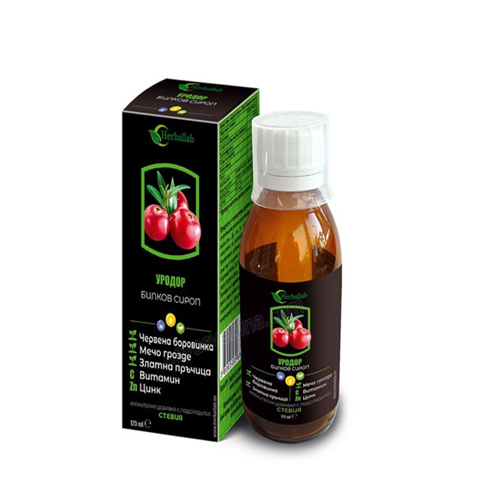УРОДОР сироп 125 мл. / HERBALLAB URODOR HERBAL SYRUP