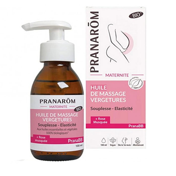 ПРАНАРОМ МАСАЖНО МАСЛО ЗА ПРЕДПАЗВАНЕ ОТ СТРИИ 100 мл. / PRANAROM OIL FOR PROTECTION AGAINST STRETCHES 100 ml