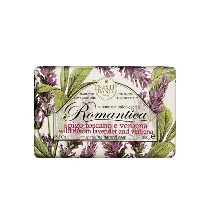 НАТУРАЛЕН САПУН РОМАНТИКА ЛАВАНДУЛА И ВЪРБИНКА 250 гр. / NESTI DANTE ROMANTICA WILD TUSCAN LAVENDER AND VERBENA