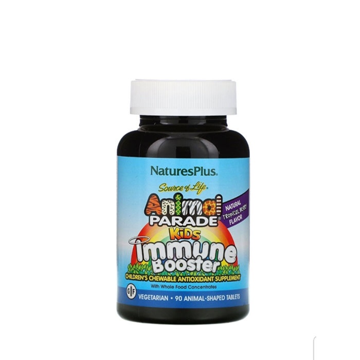 НЕЙЧЪРС ПЛЮС АНИМАЛ ИМУНОСТИМУЛАТОР ЗА ДЕЦА таблетки 90 броя / NATURES PLUS ANIMAL PARADE KIDS IMMUNE BOOSTER