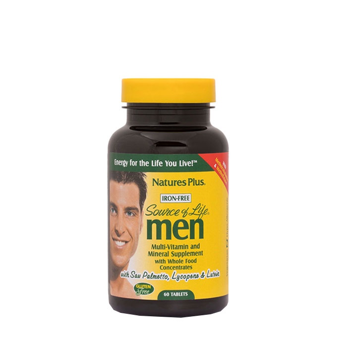 НЕЙЧЪРС ПЛЮС SOURCE OF LIFE МУЛТИВИТАМИНИ ЗА МЪЖЕ таблетки 60 броя / NATURES PLUS SOURCE OF LIFE FOR MEN