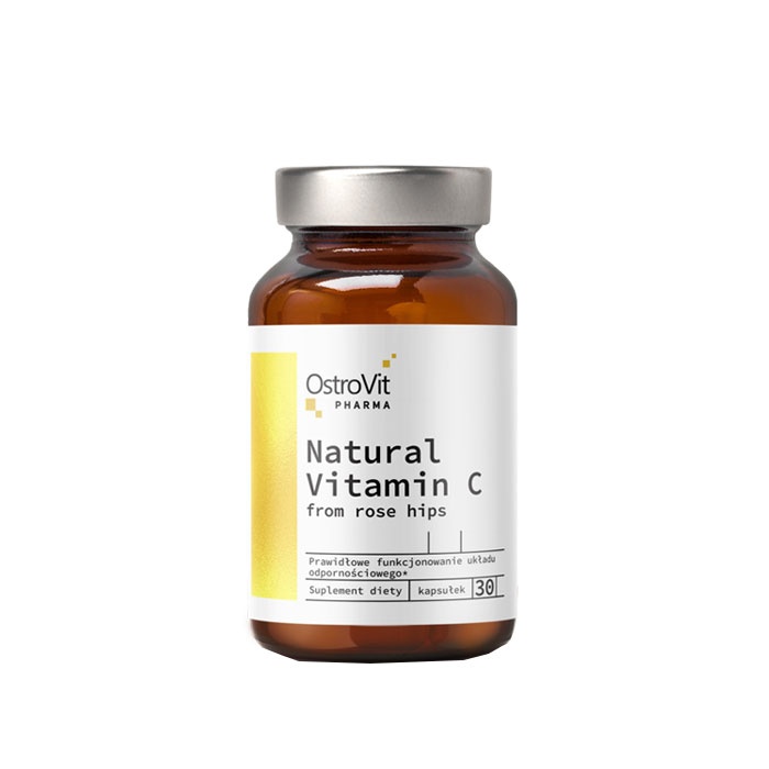 ОСТРОВИТ НАТУРАЛЕН ВИТАМИН C ОТ ШИПКА капсули 30 броя / OSTROVIT NATURAL VITAMIN C FROM ROSE HIPS