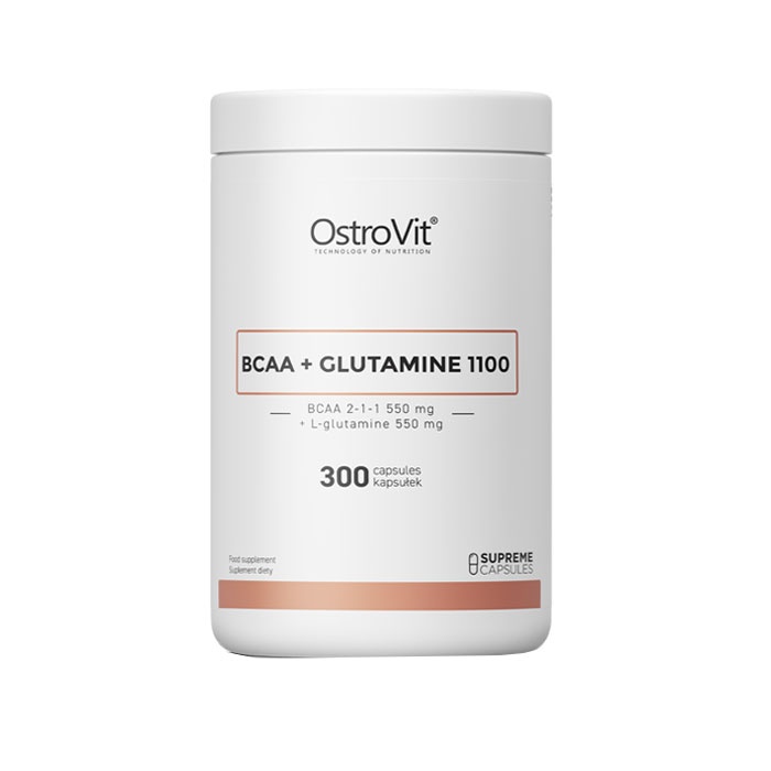 ОСТРОВИТ BCAA + ГЛУТАМИН 1100 капсули 300 броя / OSTROVIT BCAA + GLUTAMINE