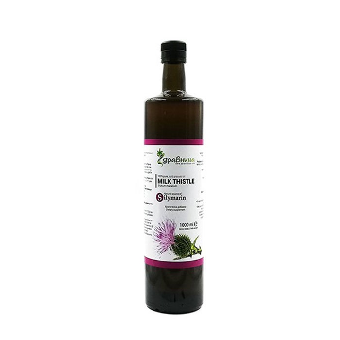 ЗДРАВНИЦА МАСЛО ОТ БЯЛ ТРЪН 1000 мл. / ZDRAVNITZA SILYBUM MARIANUM OIL