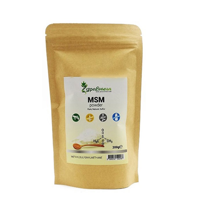 ЗДРАВНИЦА МСМ (МЕТИЛСУЛФОНИЛМЕТАН) прах 200 гр. / ZDRAVNITZA MSM powder