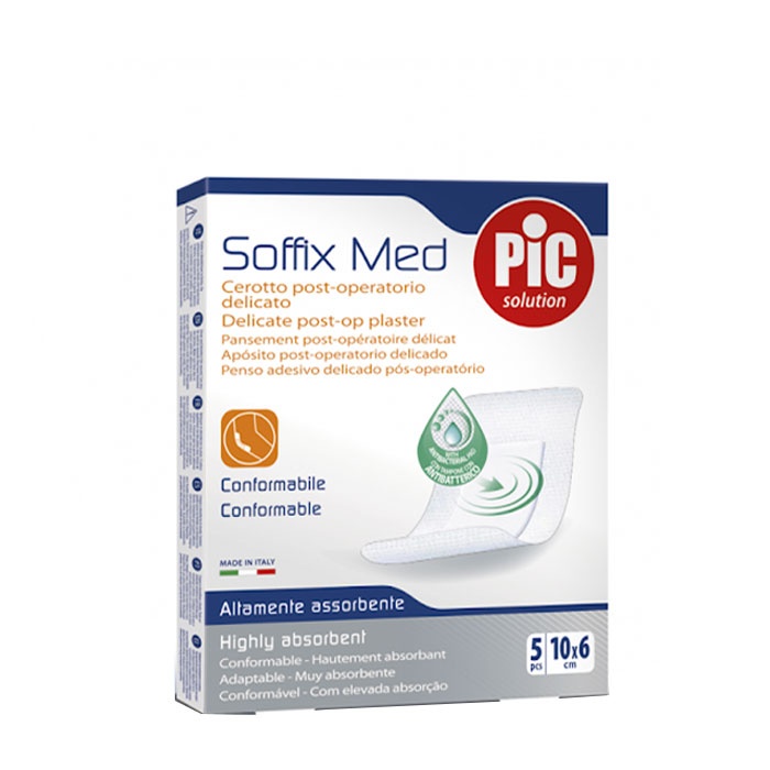 ПЛАСТИР SOFFIX MED 10 см/6 см. 5 броя / PIC SOLUTION SOFFIX MED PATCH