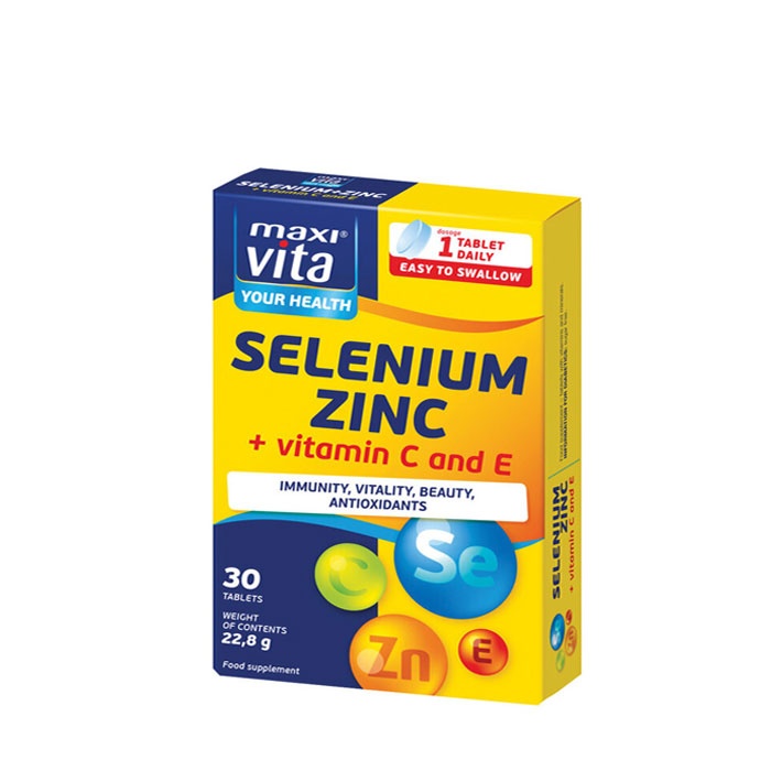 МАКСИ ВИТА СЕЛЕН + ЦИНК таблетки 30 броя / MAXI VITA SELENIUM + ZINC