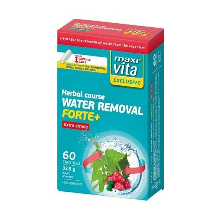МАКСИ ВИТА ДРЕНА ФОРТЕ ПЛЮС капсули 60 броя / MAXI VITA HERBAL COURSE WATER REMOVAL FORTE PLUS