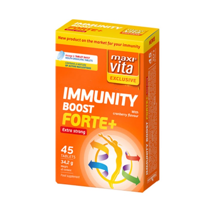 МАКСИ ВИТА ИМУНЕН СТИМУЛАТОР ФОРТЕ+ таблетки 45 броя / MAXI VITA IMMUNITY BOOST FORTE+