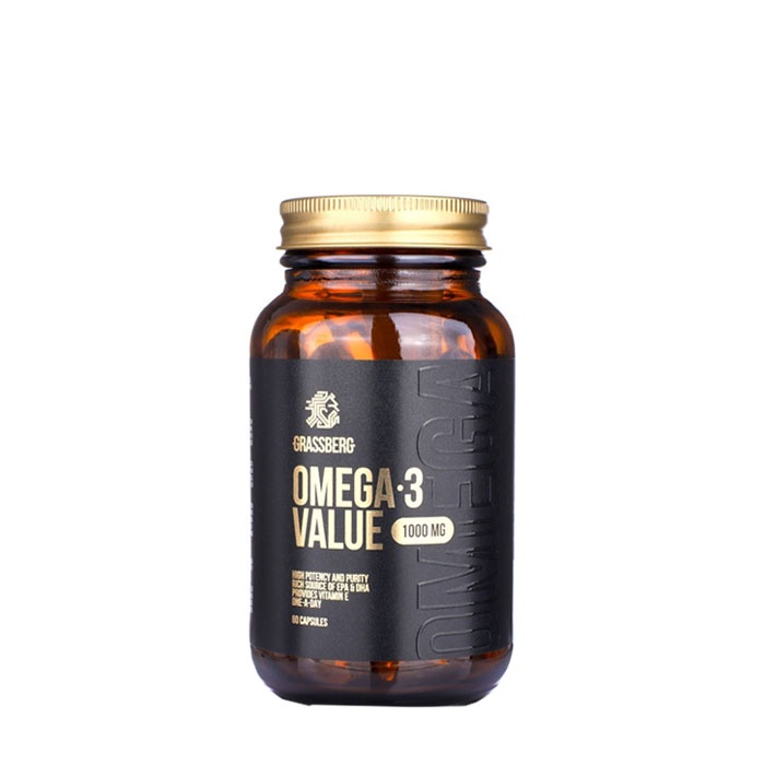 ГРАСБЕРГ ОМЕГА 3 1000 мг капсули 60 броя / GRASSBERG OMEGA 3