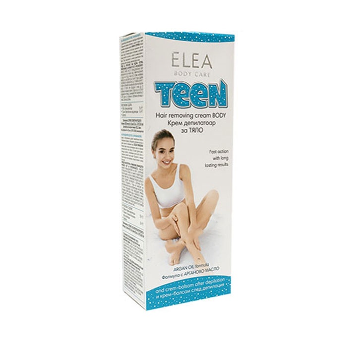 ЕЛЕА ТИЙН ДЕПИЛИРАЩ КРЕМ ЗА ТЯЛО С АРГАНОВО МАСЛО 75 мл. / ELEA BODY CARE TEEN HAIR REMOVING CREAM