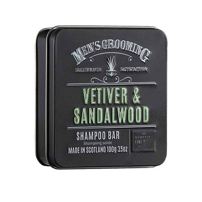 ШАМПОАН ЗА КОСА С ВЕТИВЕР И САНДАЛОВО ДЪРВО 100 гр. / SCOTTISH FINE SOAPS VETIVER &amp; SANDALWOOD SHAMPOO BAR