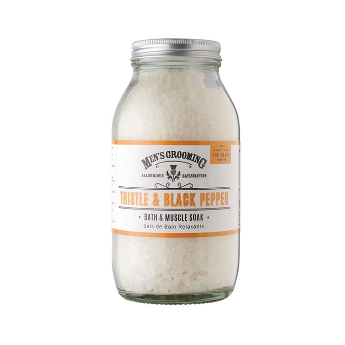 СОЛИ ЗА ВАНА С БЯЛ ТРЪН И ЧЕРЕН ПИПЕР 600 гр. / SCOTTISH FINE SOAPS THISTLE &amp; BLACK PEPPER BATH &amp; MUSCLE SOAK