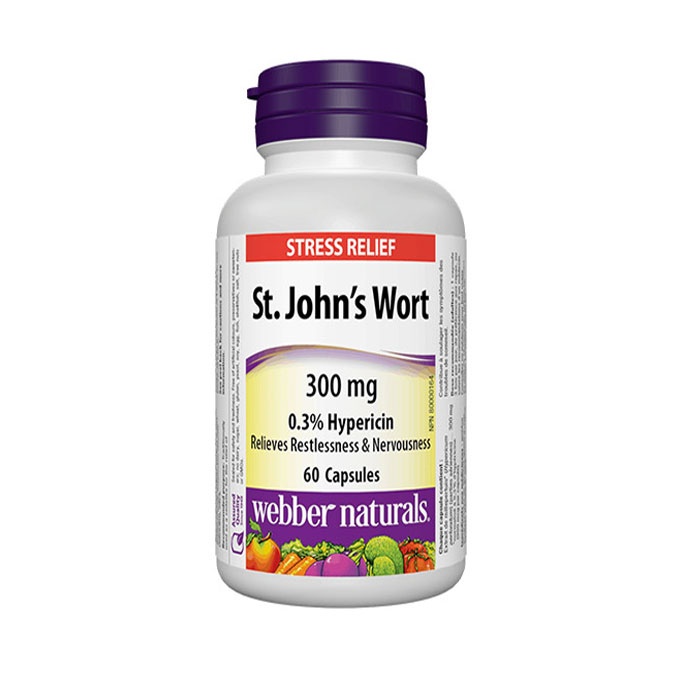 ЖЪЛТ КАНТАРИОН капсули 300 мг. 60 броя / WEBBER NATURALS ST. JOHNS WORT