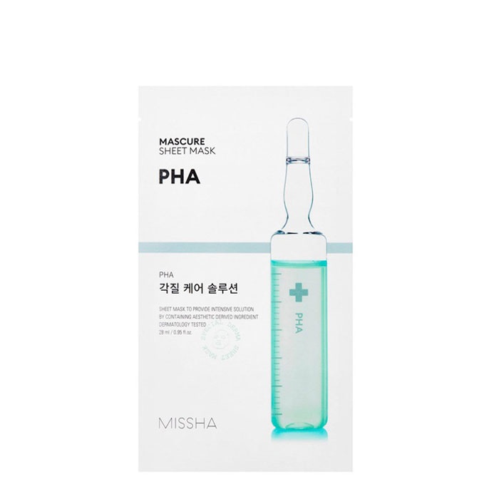 ТЕКСТИЛНА МАСКА ЗА ЛИЦЕ С ПОЛИХИДРОКСИ КИСЕЛИНИ 28 мл. / MISSHA MASCURE PEELING SOLUTION SHEET MASK PHA