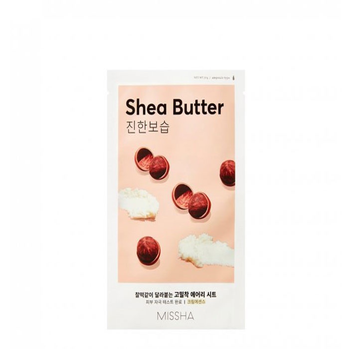 ШИЙТ МАСКА ЗА ЛИЦЕ С МАСЛО ОТ ШЕА 19 гр. / MISSHA AIRY FIT SHEET FACE MASK SHEA BUTTER
