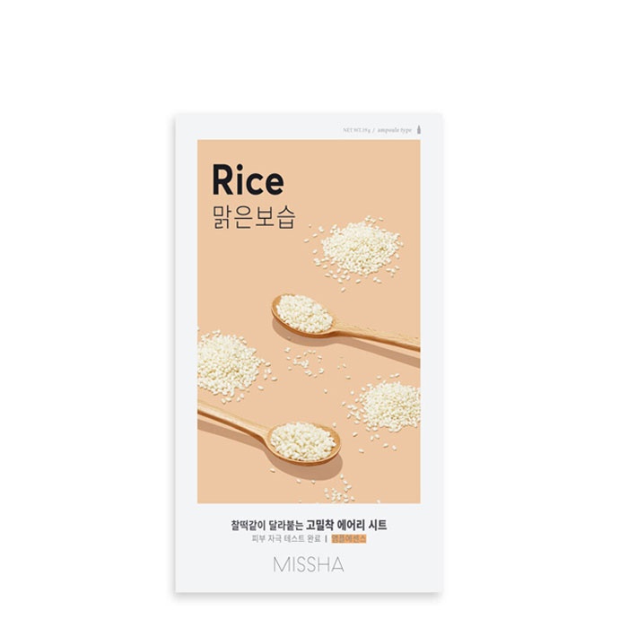 ШИЙТ МАСКА ЗА ЛИЦЕ С ОРИЗ 19 гр. / MISSHA AIRY FIT SHEET MASK WITH RICE