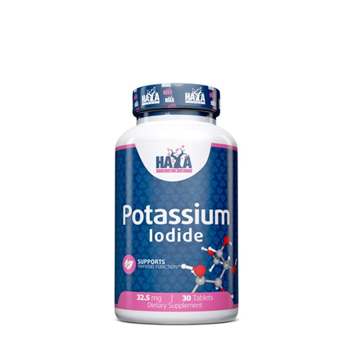 ХАЯ ЛАБС КАЛИЕВ ЙОДИД таблетки 32,5 мг. 30 броя / HAYA LABS POTASSIUM IODIDE
