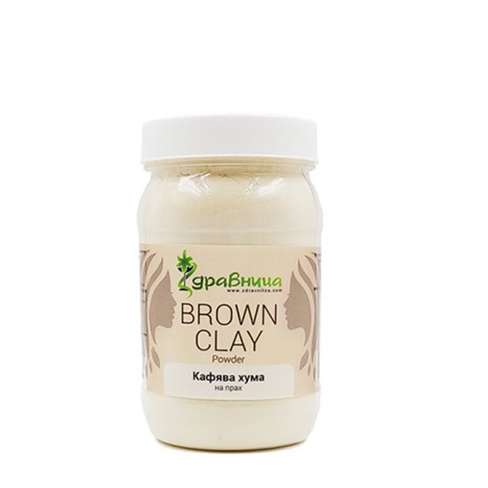 ЗДРАВНИЦА НАТУРАЛНА КАФЯВА ХУМА 380 гр. / ZDRAVNITZA NATURAL BROWN CLAY POWDER