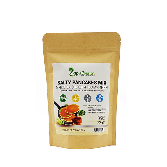 ЗДРАВНИЦА МИКС ЗА СОЛЕНИ ПАЛАЧИНКИ БЕЗ ГЛУТЕН 300 гр. / ZDRAVNITZA MIX SALTY PANCAKES