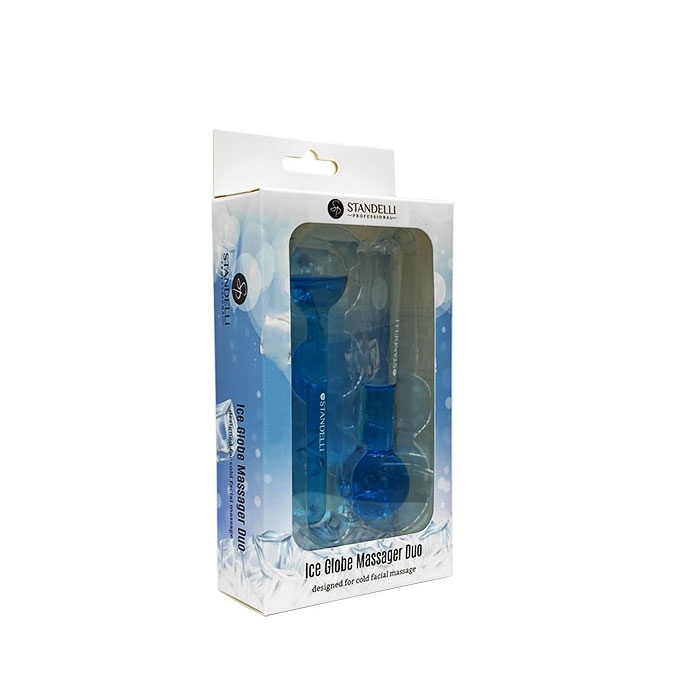 ДУО СФЕРИЧНИ МАСАЖОРИ ЗА ЛИЦЕ ЗА ХЛАДЕН МАСАЖ / STANDELLI ICE GLOBE MASSAGER DUO